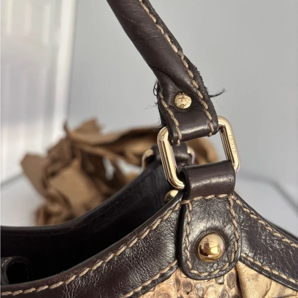 GUCCI PYTHON PURSE - Picture 11 of 16